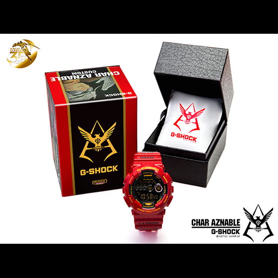 G-SHOCK CHAR AZNABLE 35周年記念モデル Casio G-Shock Watch [Mobile Suit Gundam 35th Anniversary Char
