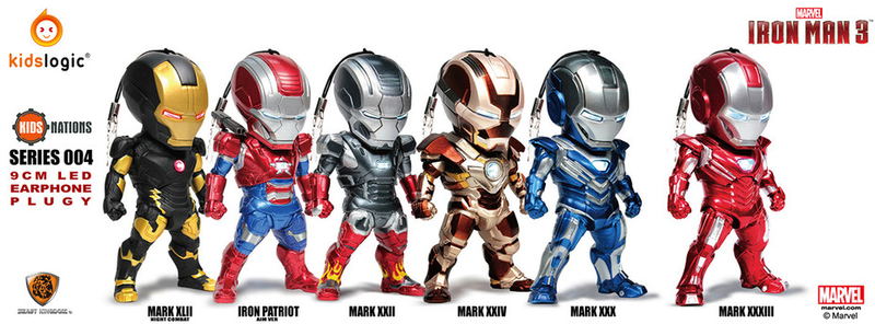 Iron Man 3 Kids Nation Series 004: Earphone Jack Accessories (Set of 6 pieces) image 2
