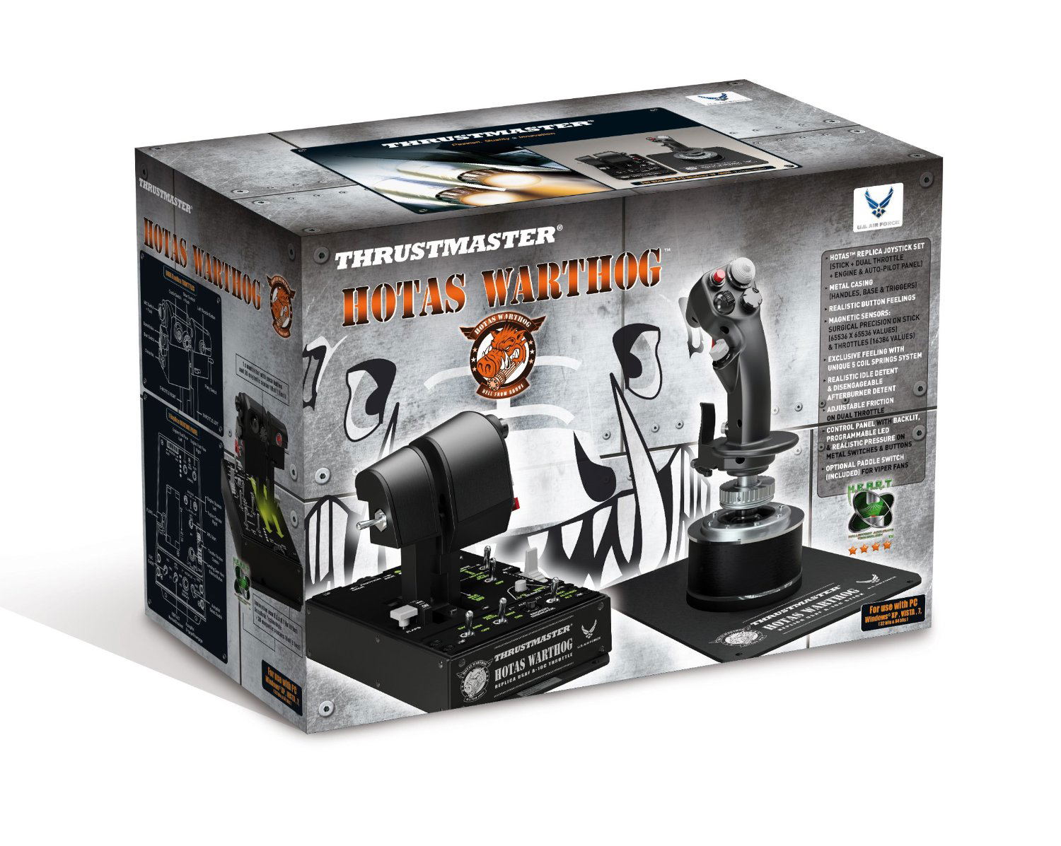 Thrustmaster Hotas Warthog, USB 対応 Windows