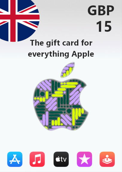 Apple Gift Card 15 GBP | UK Account <span class="ext ext_digital">digital</span> image 1