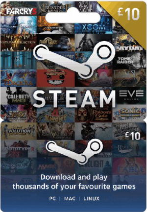 Steam Gift Card (GBP 10 / for UK accounts only)_