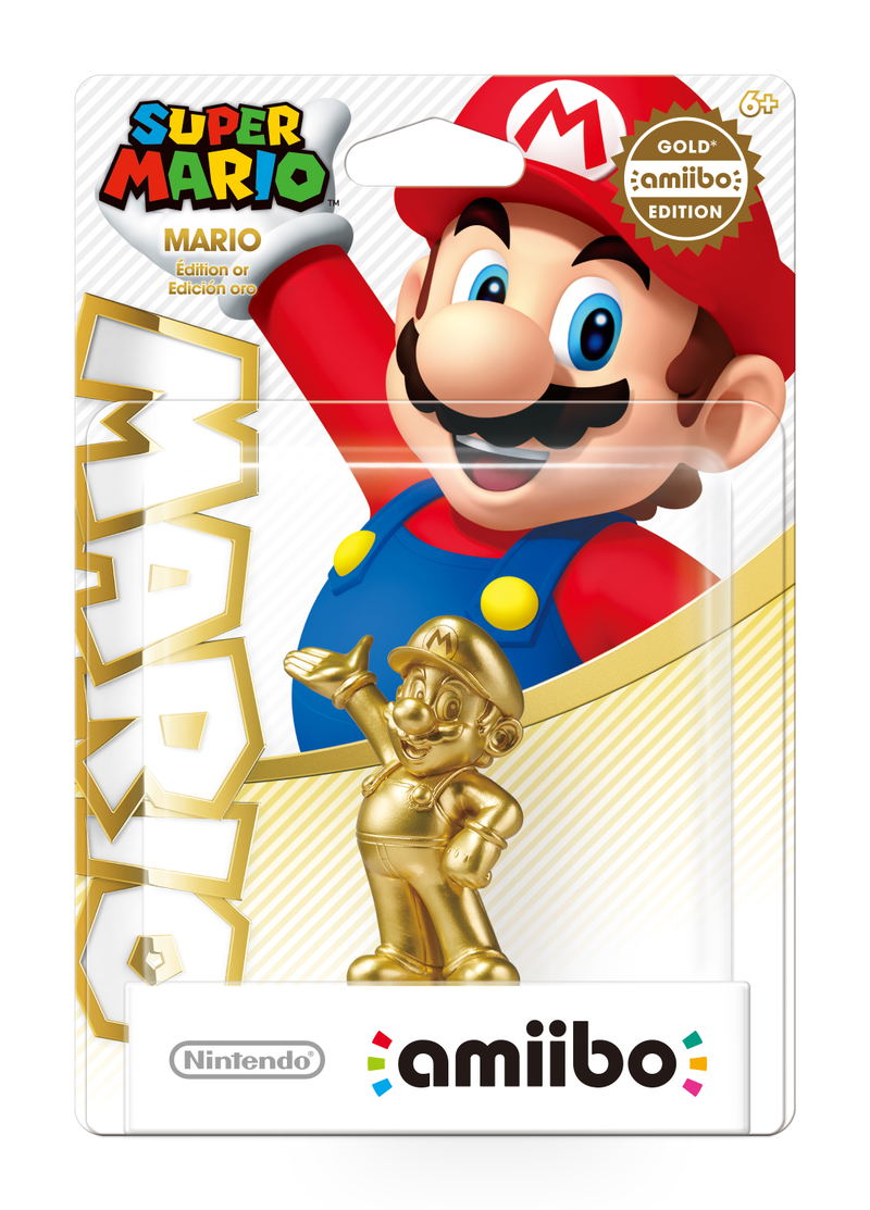 amiibo Super Mario Series Figure (Mario - Gold Edition) image 1