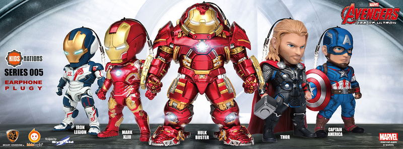 Avengers Age of Ultron Kids Nation Series 005: Earphone Jack Accessories (Set of 5 pieces) image 2