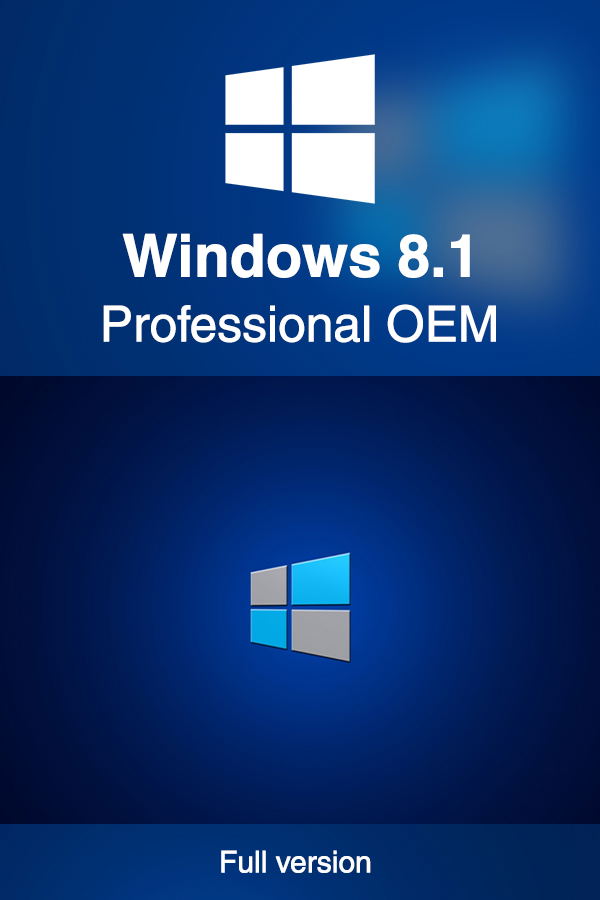 Windows 8.1 Pro 32/64-bit, OEM <span class="ext ext_digital">digital</span> image 1
