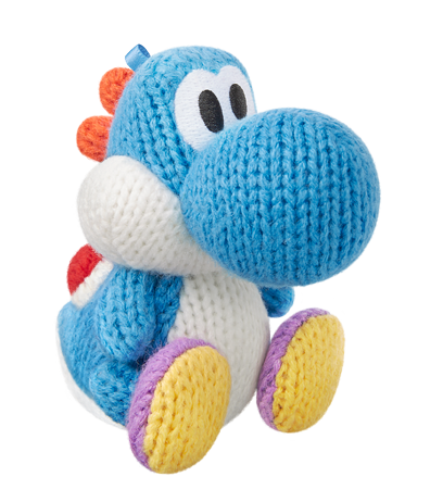 amiibo Yoshi's Woolly World Series Amigurumi Yoshi (Blue) image 2