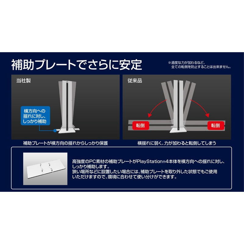 Taore Nikui Vertical Stand for Playstation 4 (White) image 3