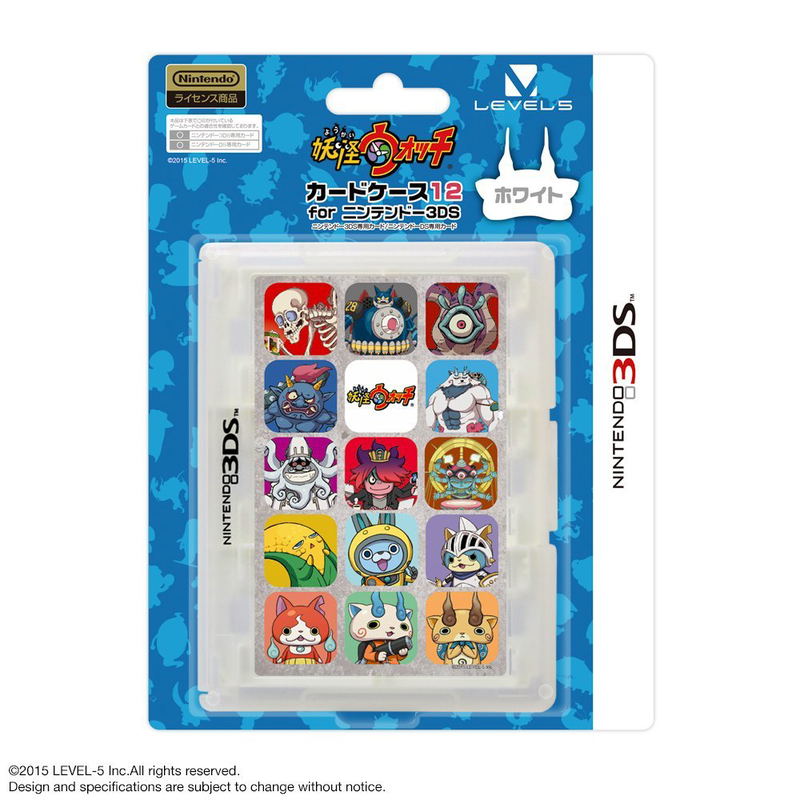 Youkai Watch Card Case 12 for 3DS (White) image 1