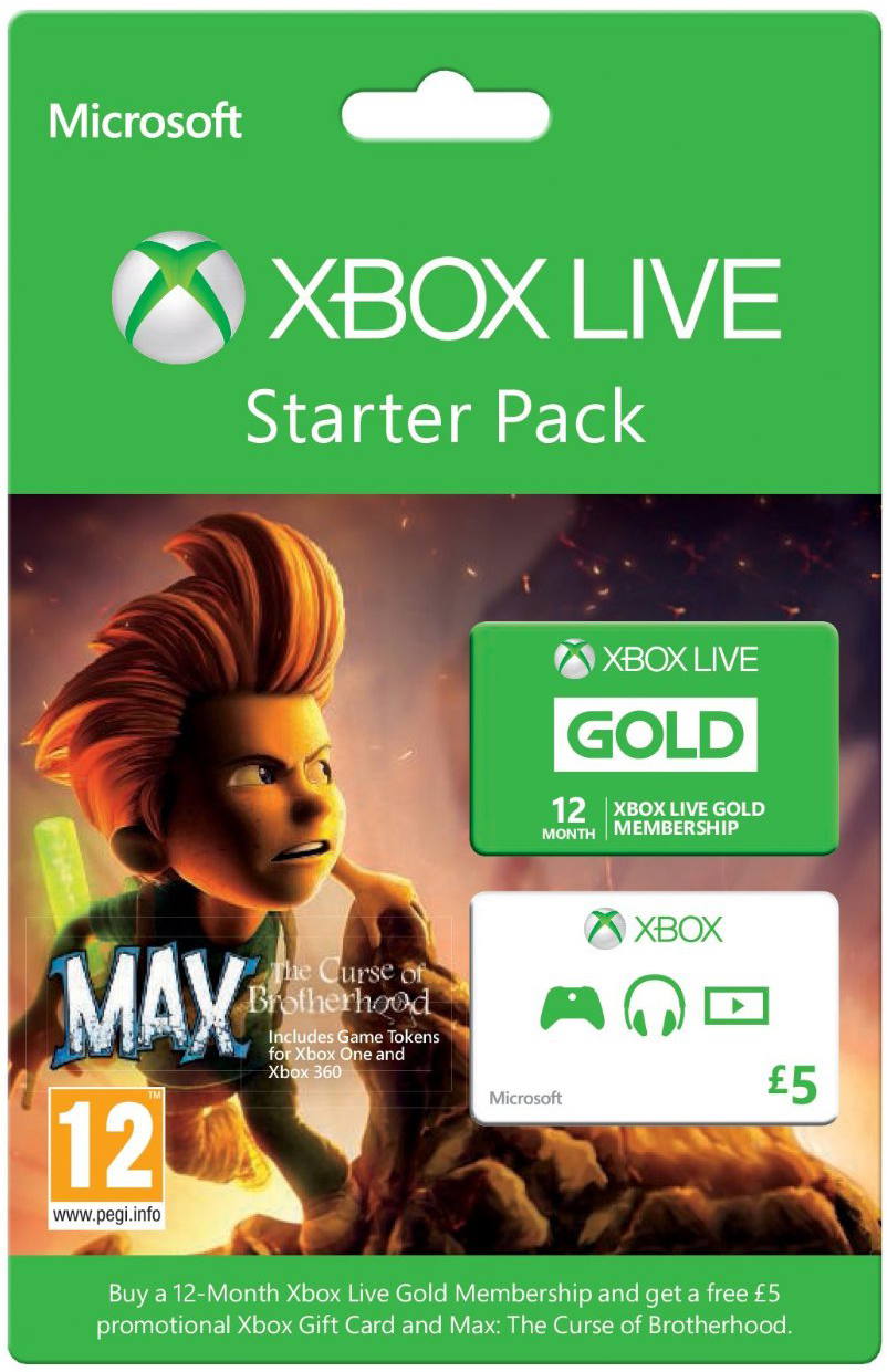 Xbox Live 12 Month Gold Starter Pack For Xbox360 Xbox One Xbox live 12 month gold starter pack for xbox360 xbox one