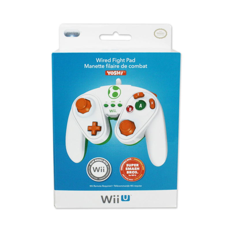 Manette filaire de combat Fight Pad Yoshi - Wii U Nintendo