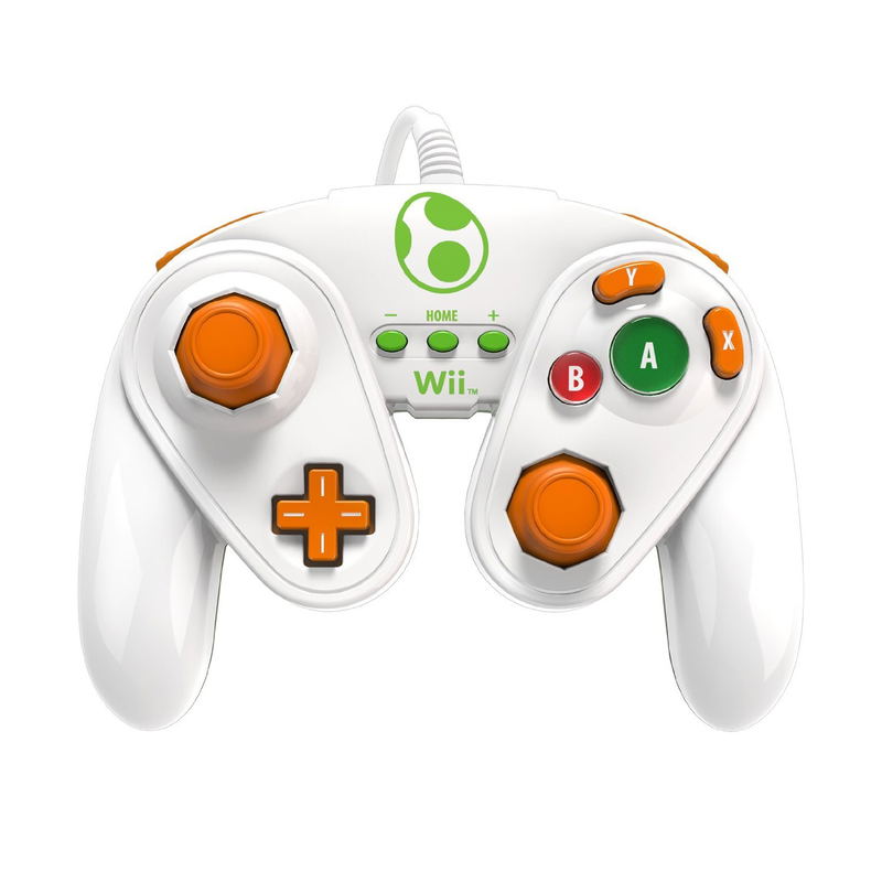 PDP Wired Fight Pad for Wii U (Yoshi) for Nintendo Wii, Wii U