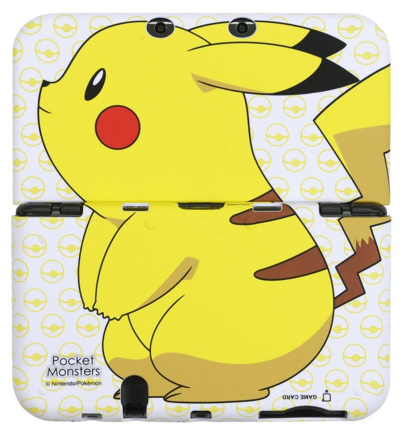 Rubber Coat Cover for New 3DS LL (Pikachu) image 2