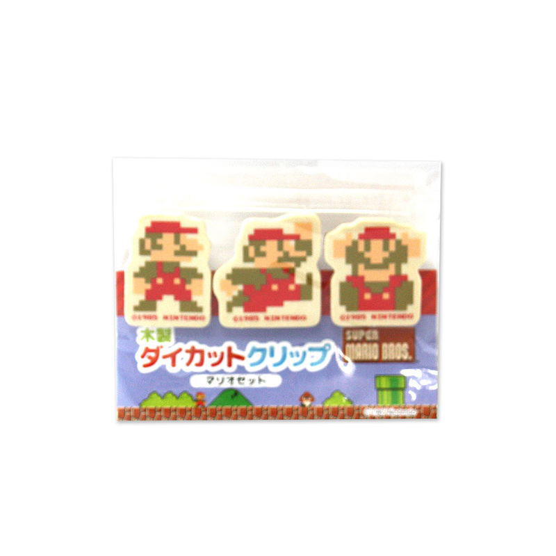 Super Mario Bros. Wooden Die-cut Clip A (Mario Set) image 2