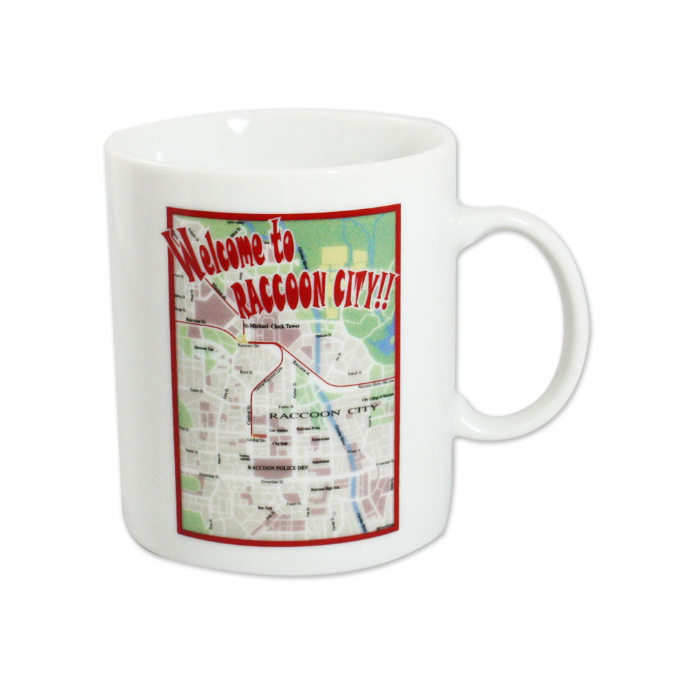 Biohazard Big Size Mug: Raccoon City Map