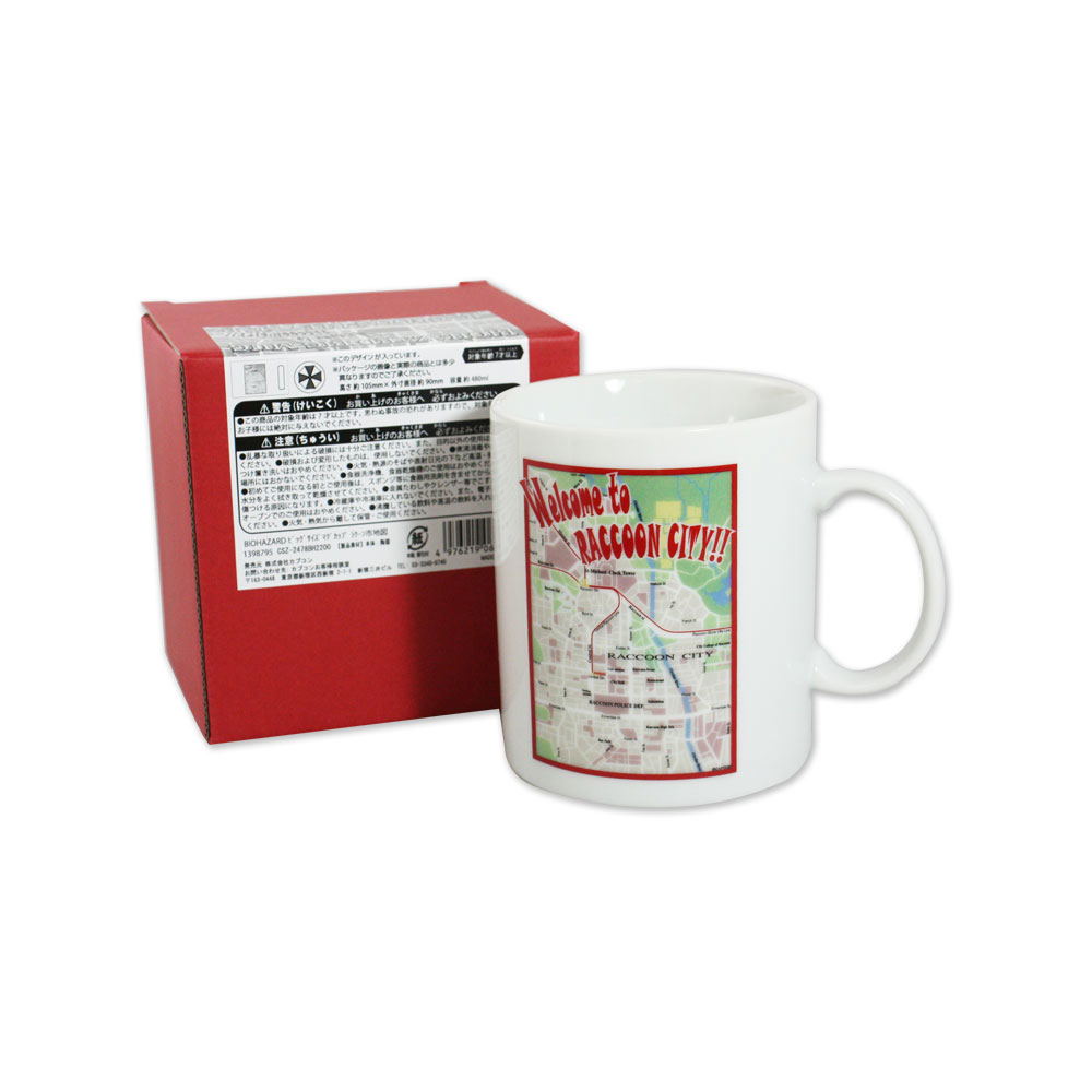 BIOHAZARD BIG MUG ラクーン市地図 Biohazard Big Size Mug: Raccoon City Map