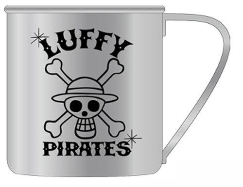 One Piece Stainless Mug Cup: Luffy Pirate image 1