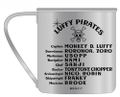 One Piece Stainless Mug Cup: Luffy Pirate thumbnail 2