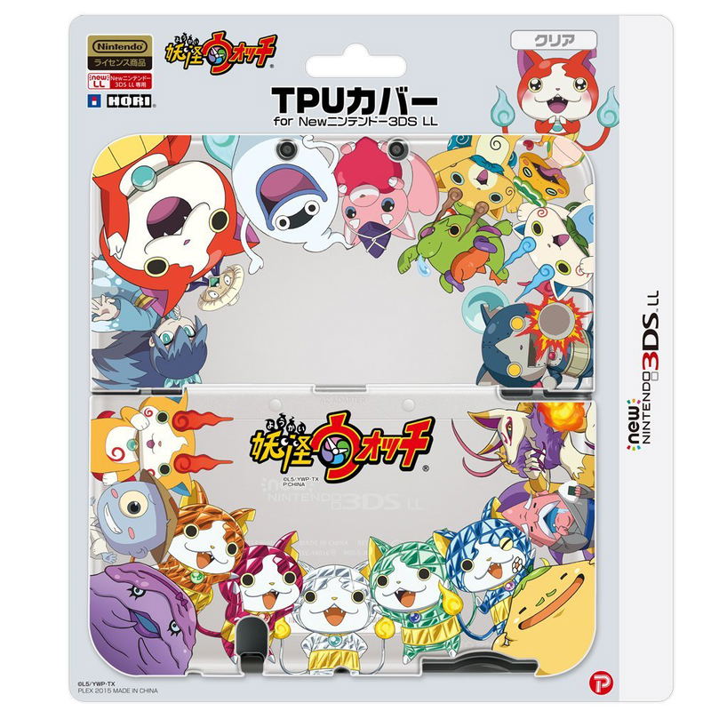 Youkai Watch TPU Cover for New 3DS LL (Clear) image 1