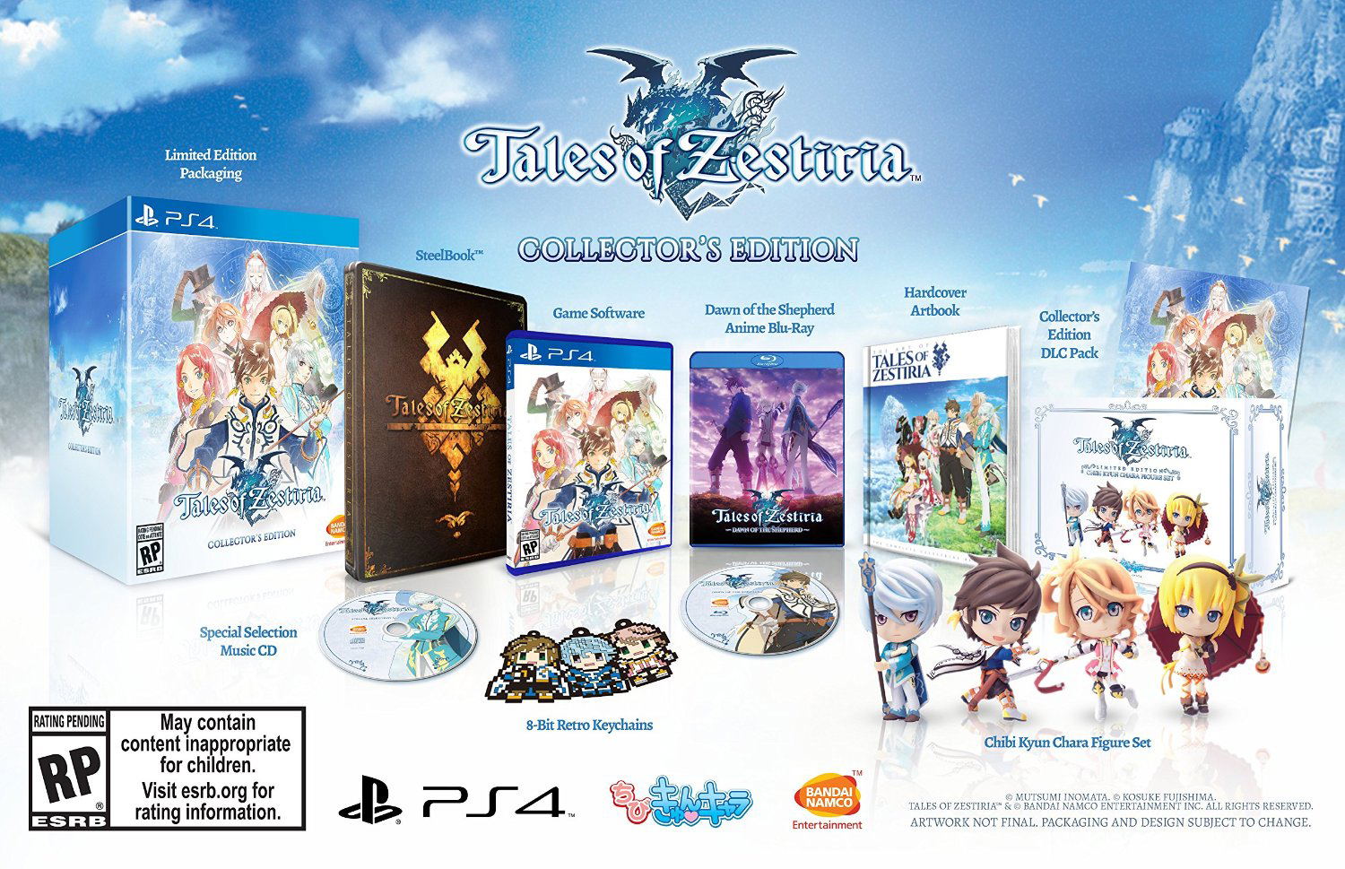 Tales of Zestiria (Collector's Edition) İçin PlayStation 4