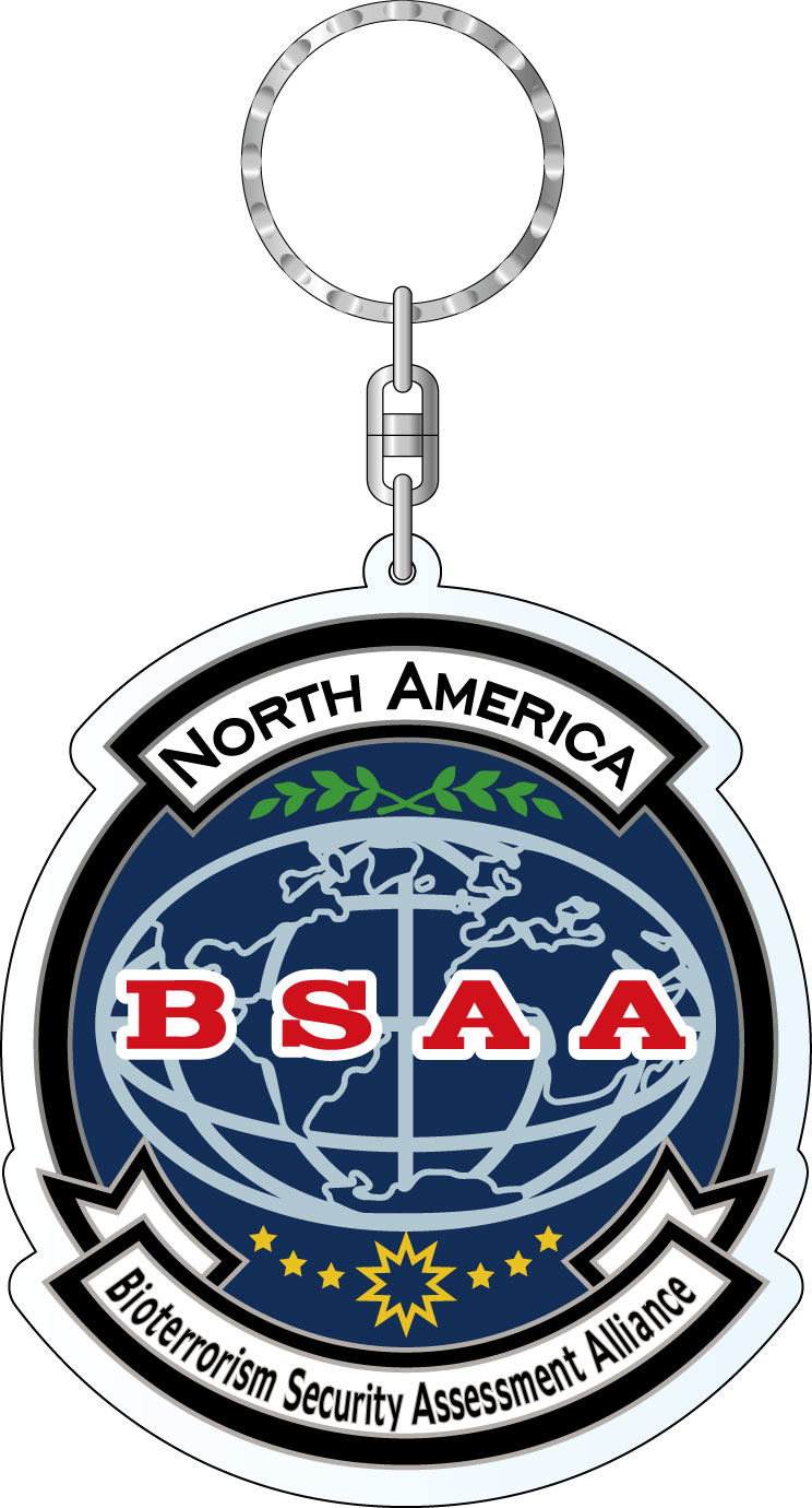 Biohazard Acrylic Key Ring: BSAA