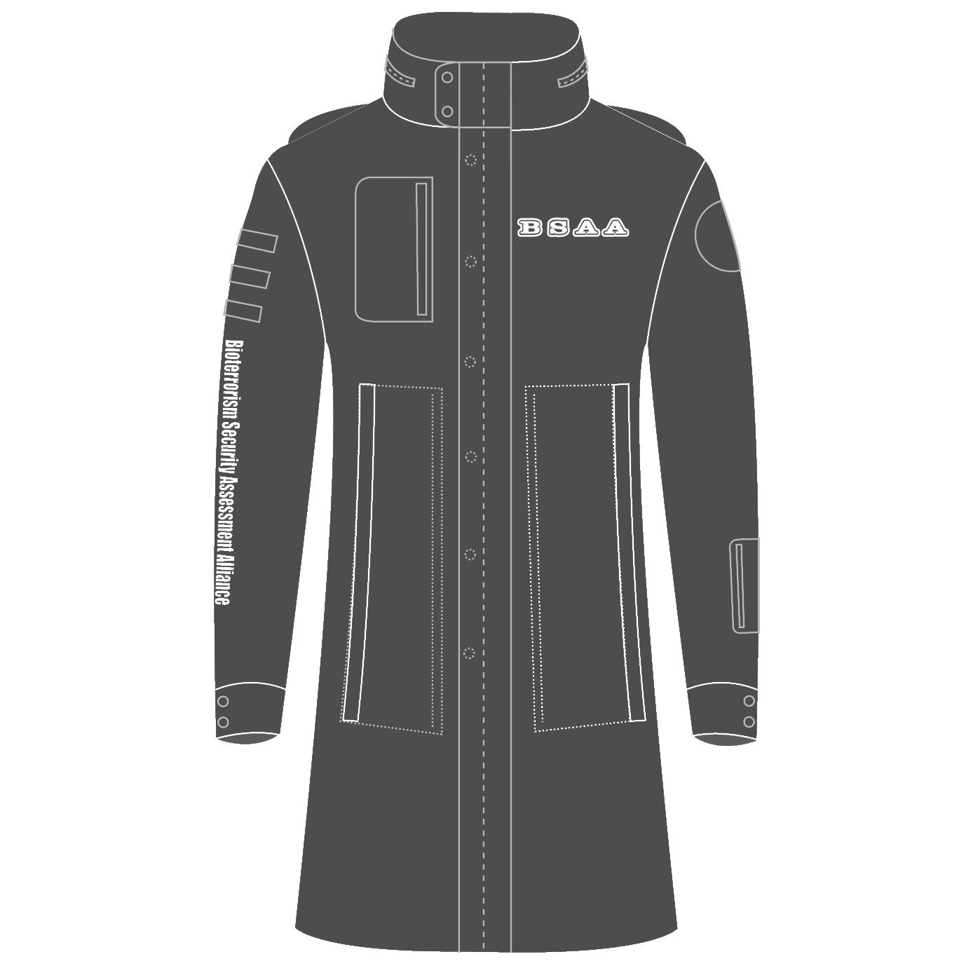 Biohazard Combat Smock Black (XL Size): BSAA