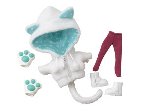 Cu-poche Extra Animal Parka Set White Cat (Re-run)_