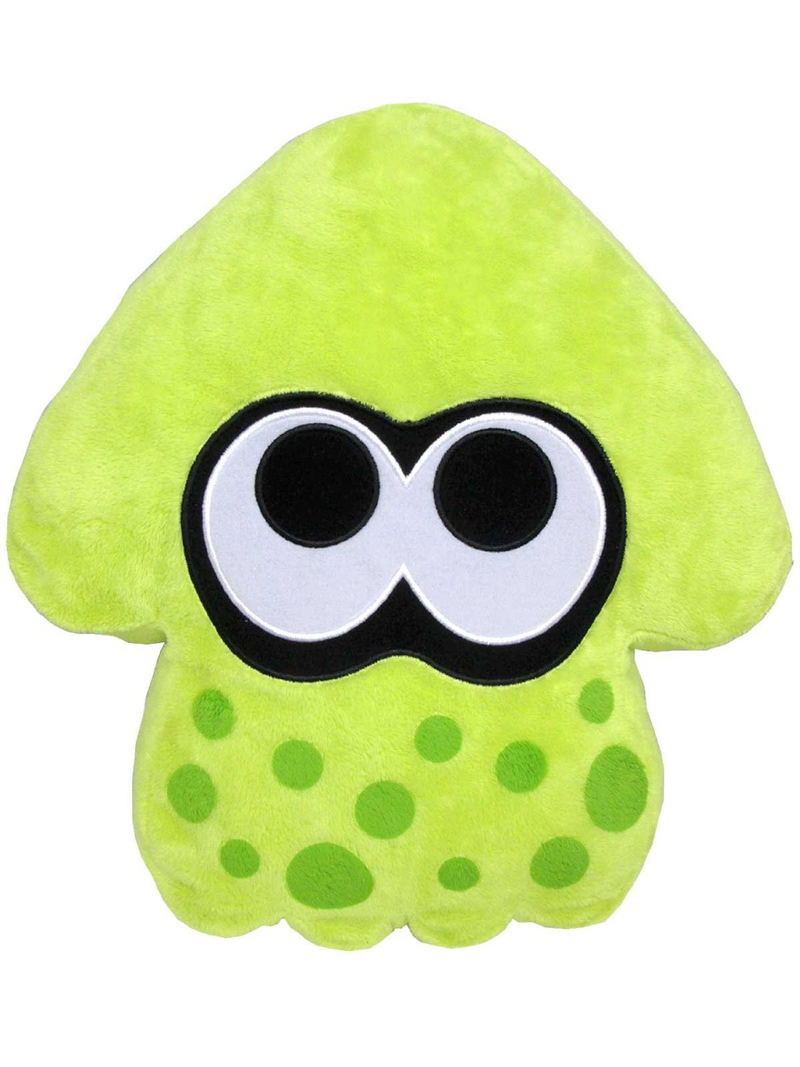 Splatoon Plush: Lime Green Splatoon Squid Cushion (Re-run) image 1
