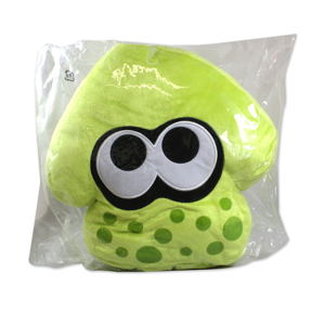 Splatoon Plush: Lime Green Splatoon Squid Cushion (Re-run)