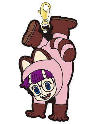 Dr. Slump Arale-chan Fastener Charm: 02 Arale-chan Raccoon Dog image 1