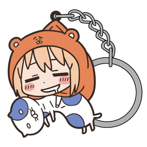 Himouto! Umaru-chan Umaru Tsumamare Keychain: Nekoronbus to Issho Ver. (Re-run) image 1