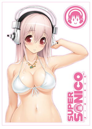 Super Sonico Car Wrap Sticker M Size_