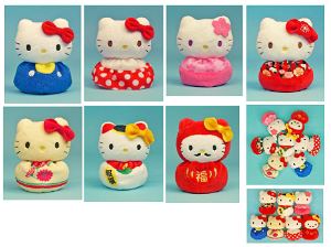 Hello Kitty Plush: Potepote Otedama Mascot Sanrio Japanese Pattern Assorted Set
