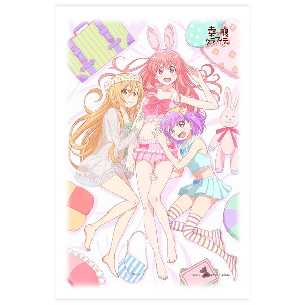 Gourmet Girl Graffiti Soine Sheet: Original Illustration Ryo & Kirin & Shiina image 1
