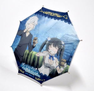 Is It Wrong to Try to Pick Up Girls in a Dungeon? Desktop Mini Umbrella: Bell & Hestia Hamigaki Ver._