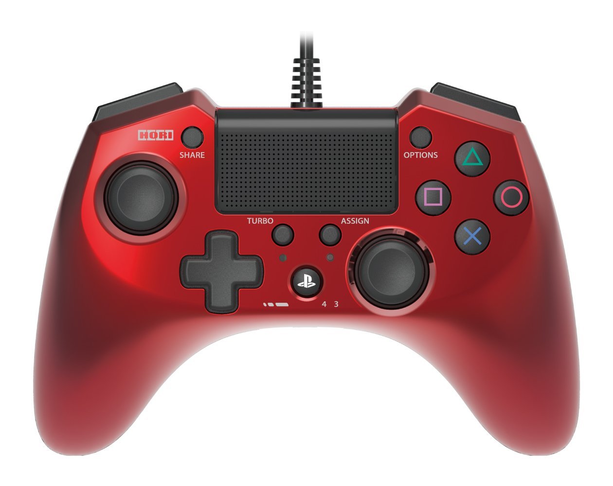 Hori Pad FPS Plus (Red) for PlayStation 3, PlayStation 3 Slim