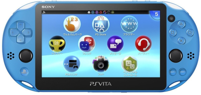 PS Vita PlayStation Vita New Slim Model PCH-2000 (Aqua Blue)