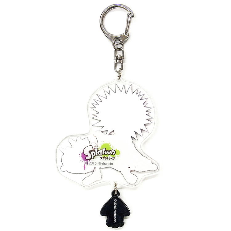 Splatoon Acrylic Key Chain with Squid Rubber: Downy image 2