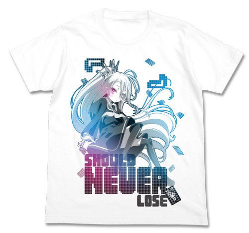 No Game No Life T-shirt Shiro White (M Size) image 1