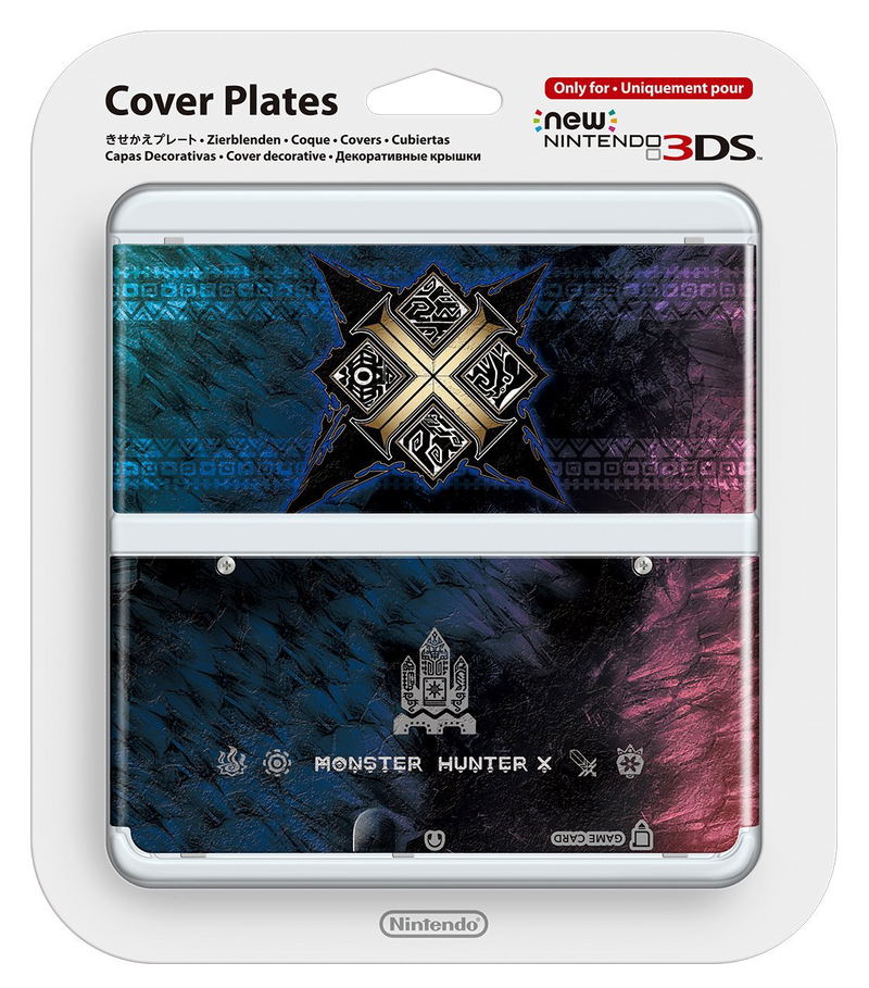 New Nintendo 3DS Cover Plates No.065 (Monster Hunter X) image 1
