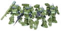 Votoms: Scope Dog Turbo Custom The Last Red Shoulder (4 Set) thumbnail 1