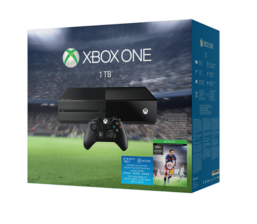 XBox One 1TB Console System [FIFA 16 Bundle Set] (Black) image 1