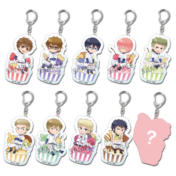 Pikuriru! Ace of Diamond Trading Acrylic Keychain (Set of 10 pieces) image 1