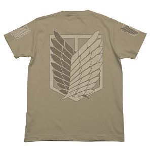 Attack on Titan T-shirt The Survey Corps Sand Khaki (L Size)