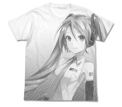 Hatsune Miku T-Shirt White V3 ver.2.0 (Size L) image 1