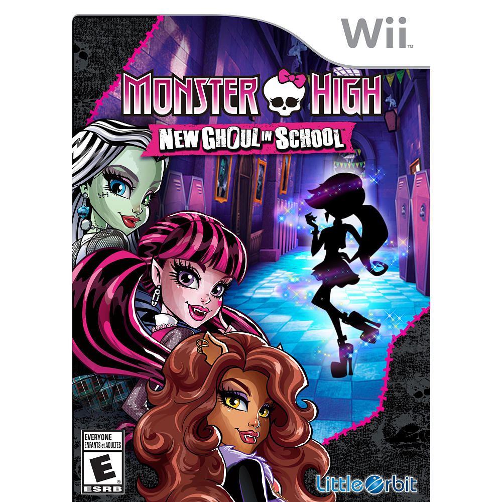 New ghoul school. Игра Monster High New Ghoul. Monster High Wii. Monster High New Ghoul in School. Диск школа монстров.