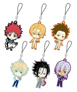 Shokugeki no Soma Trading Rubber Strap Boys Assort (Set of 6 pieces)_