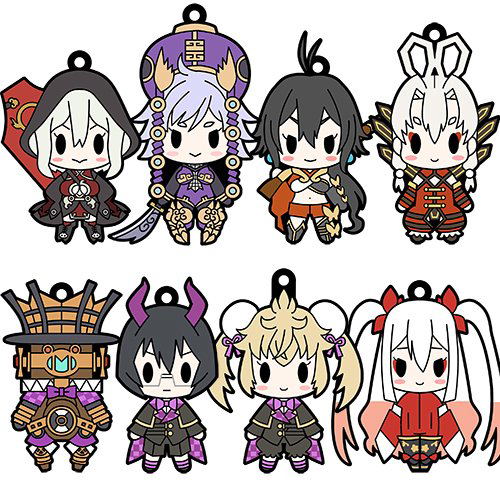 D4 Chaos Dragon Red Dragon Rubber Strap Collection Vol.2 (Set of 8 pieces) image 1