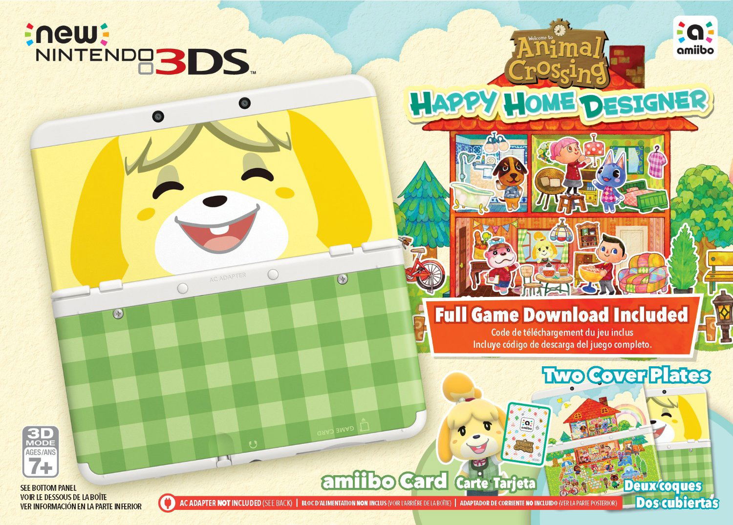 New Nintendo 3DS Animal Crossing: Happy Home Designer Bundle