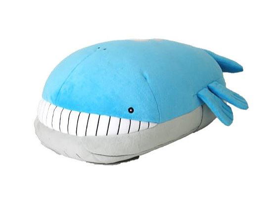 Pocket Monsters Mochifuwa Cushion: PZ03 Whaloh (Re-run) image 1