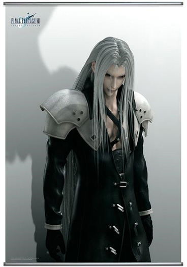 Final Fantasy VII Advent Children Wall Scroll Poster: Sephiroth (Re-run) image 1