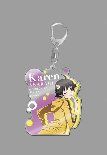 Monogatari Series Second Season Big Acrylic Key Ring: Araragi Karen Anime Ver. image 1